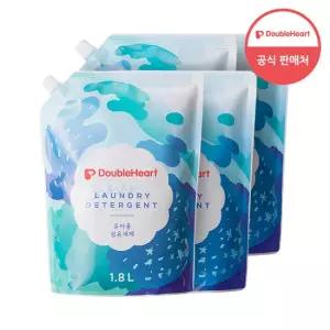 더블하트 유아 세탁세제 1.8L (리필) x4개