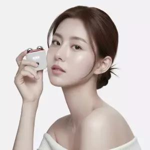 [미오데칼코마니] 림프팟 EMS 괄사 마사지기 미세진동 휴대용 초미니 얼굴 턱선 림프 관리