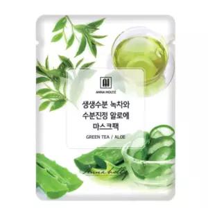 안나홀츠 마스크팩 1일1팩 수분 진정 녹차 알로에 50p BNA