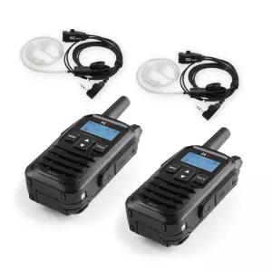 에이치케이 무전기 HK-700BT 디지털 생활용 2대 풀세트 업무효율 증대 이어마이크 포함