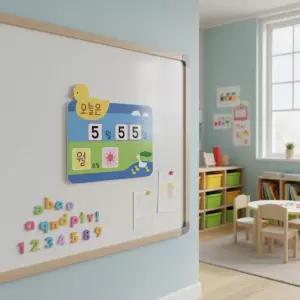 루미루미 오늘의날씨 게시판 날짜 요일 미세먼지 안내판 마그넷보드 자석카드 날씨 알림판