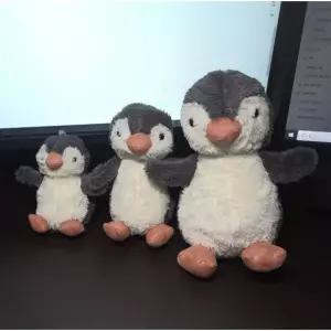 (사이즈 소형)애착 동물인형 선물 털 펭귄인형 캐릭터 봉제