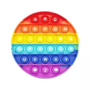 푸쉬팝 팝잇 실리콘 12x12 원형 피젯토이 B2084-O