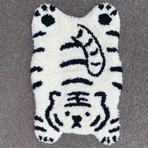 호랑이 스킬자수 키트 펀치니들 리틀 화이트 도안 터프팅 패키지 세트