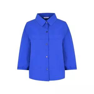 올리비아하슬러 코발트 박시핏 7부 셔츠_OHEWBL2042130843