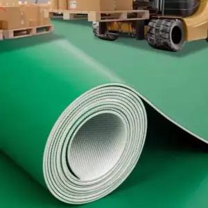 pvc 공장 발매트 포장 실내 미끄럼방지 단색 롤매트 고무 장판 주방 바닥