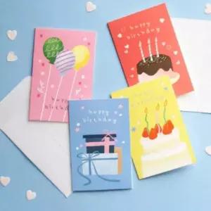 생일축하 카드 초대장 생일 기념 메시지 포장용 (WFKN1U9)