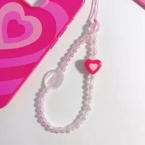 ( )글리밍유 핸드폰스트랩 핸드폰줄 비즈스트랩 열쇠고리 가방고리 인형키링 가방키링 핑크홀릭 스트랩