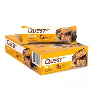 Quest Nutrition 초콜릿 피넛버터 히어로 프로틴 바 1.9oz x 10개입