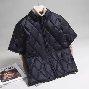 다이아 퀼팅 깔깔이 패딩 남성용 반팔 조끼