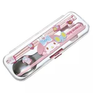 마이멜로디 아이콘 수저세트(679308) (일)어린이 키즈 셋트 캐릭터 숟가락젓가락 통세 스푼 여아 어린이집