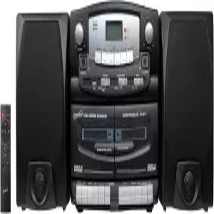 초음속 블랙 에디션 빈티지 블루투스 스테레오 시스템 홈 음악 오디오 CD/MP3 플레이어 AM/FM 라디오 듀얼