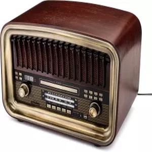 사운드비스트 올인원 AM/FM 라디오(CD 플레이어 블루투스 입력 USB 재생 및 녹음 SD 카드 보조 내장 스피커