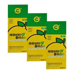 경남제약 레모비타 플러스정 120정 X 3개 [레몬맛] 캔디류 상큼하게 씹어먹는 비타민c 어린이
