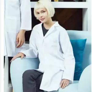 여성 TC32수 영양사복 의사 한의 약사가운 랩가관리사 연구실 미용사 실험실 흰가운 단체