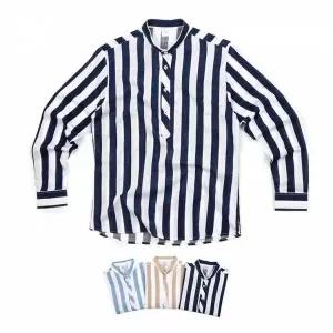 [모로엠]헨리넥 스트라이프 빈센셔츠 DMG SHA Q4393775_P392494996