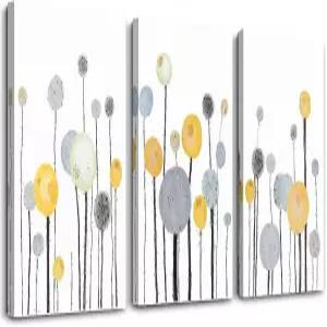 추상 수채화 3 거실용 캔버스 월 아트 액자 주방 벽 장식 사무실 꽃 그림 아트워크 방 침실 홈 데코