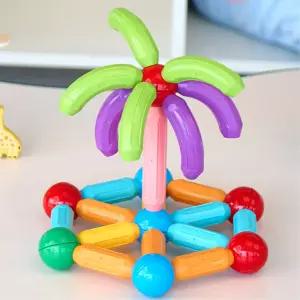 창의력 자석블럭 마그네틱블록 64p 영아 교구 4세 4살