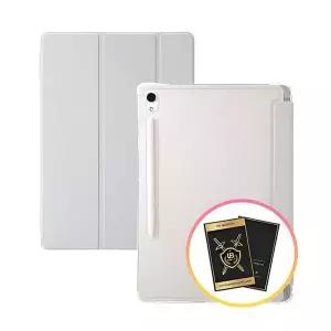 [셀러허브]갤럭시탭S9/S9 FE/S10 FE 공용 마그네틱 거치 케이스+전자파 차단 스티커 2매 (S32684131)