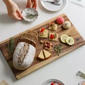 원목 도마 핸드메이드 통원목 플레이팅 나무 도마 서빙보드 주방 캠핑 음식