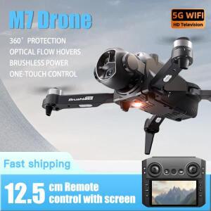 M7 드론 8K HD 듀얼 카메라 4K 전문가용 브러시리스 장애물 회피 5G WIFI FPV 대형 화면 리모컨 장난감