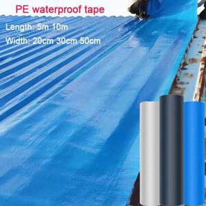 테이프 도구 방수 blue 방지 지붕 5M 누출 타일 PE 색상 수리 강철 20cm 단열