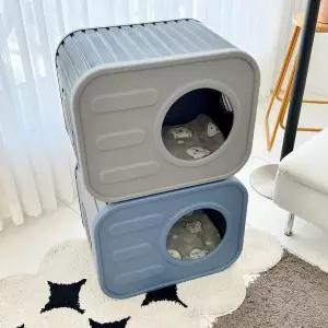 레드와이 플라스틱 고양이집 길냥이 캣하우스 방수 사계절 숨숨집 야외 애견하우스