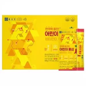 종근당 면역력 증진엔 어린이 홍삼 비타민D 아연 20g x 10포 x 3개입