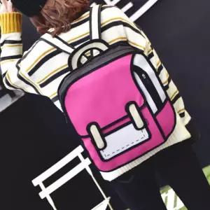 인싸템 백팩 학생 카툰 2D 컬러 책가방 입체가방 3D 유니크