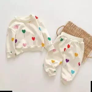 아기상하세트 하트풍선 아동 긴팔 상하복세트205189