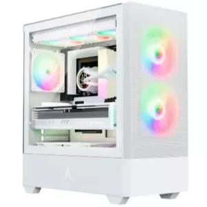 앱코 PC 케이스 컴퓨터 메가플로우 미들타워 화이트 BNA