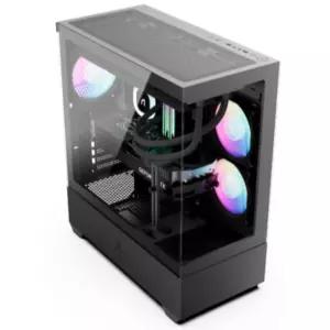 앱코 PC 케이스 컴퓨터 보호 강화유리 미들 타워 블랙 BNA