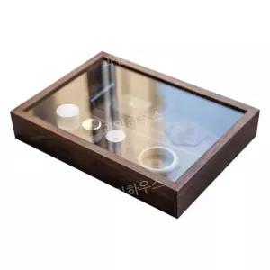 유리쇼케이스 카페 쿠키 쇼케이스 미니 디저트진열장 우드쇼케이스