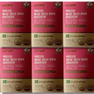 GNM 액티브 활성 엽산 800 비타민B 60정 6박스