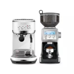 브레빌 에스프레소 머신 예열 화이트 그라인더 홈카페
