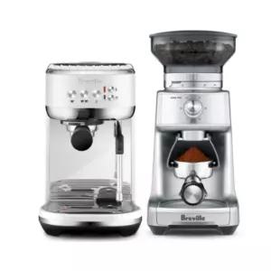 브레빌 에스프레소 머신 화이트 그라인더 세트 선물