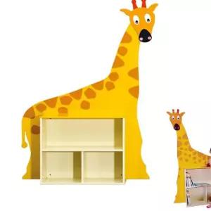 아동도서관 책장 큰 기린 3칸 책꽂이 수납함 키즈카페 학습만화 책서랍 지역센터 키움터