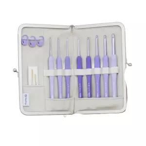 튤립 코바늘 에티모 TEM00 무라사키 세트 라벤더