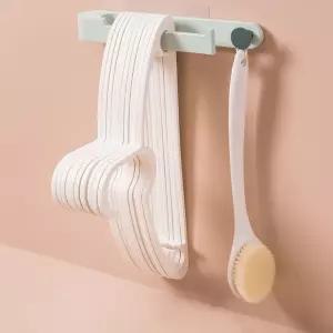 무타공 욕실수건걸이 샤워타올 접착식 ABS화장실 선반 악세사리세트 휴지 스텐 2단