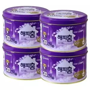 [유한양행]고품질 해피홈 모기향 30개입 x 4개 모기약 모기기피 캠핑모기 WFHYI...