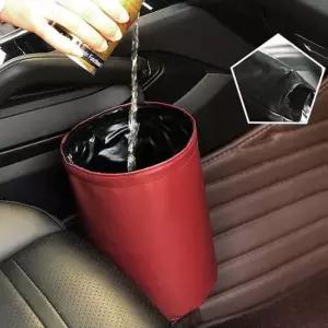 GDM 자동차 실내 접이식 차량용 쓰레기통 휴지통 차량용쓰레기통 차량용휴지통 차량수납 자동차쓰레기통