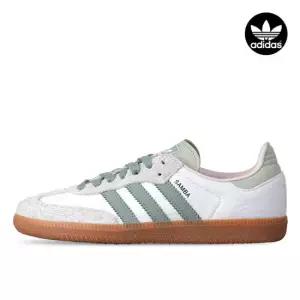 [미세하자] 아디다스 삼바 OG 클라우드 화이트 실버 그린 여성 남자 스니커즈 운동화  ID0492_A
