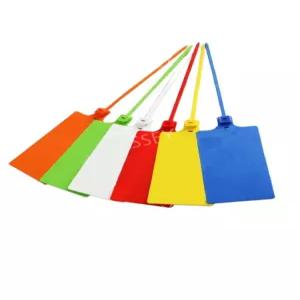 플라스틱 케이블 택 타이 식별 혼합색상 라벨택 이름표