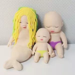 엽기 베이비 말랑이 스퀴시 모래 주물럭 스트레스볼 웃긴선물 힐링 촉감놀이