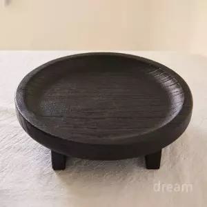 미니 개다리소반 접시 원형 차상 다과상 반산 전통