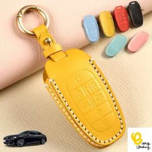 더뉴그랜저IG 컬러 소가죽 비너 키링 차키커버 카바