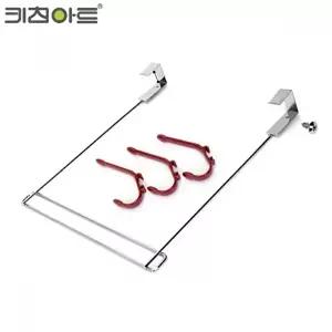 [키친아트]고품질 키친아트 문걸이 도어후크 1단 도어훅 옷걸이 옷커버 WFI74A9
