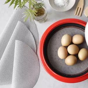실리콘 392DHM03 찜시트 30cm 원형 찜기 깔개 깔판 만두 찜매트