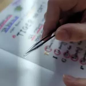 다꾸 스티커 집게 ESD 정밀핀셋 일자형 WFJXRTK