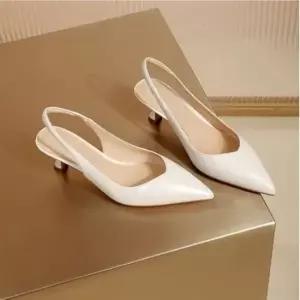 구두 여성 웨딩 면접 슬링백힐 발편한 펌프스힐 하객